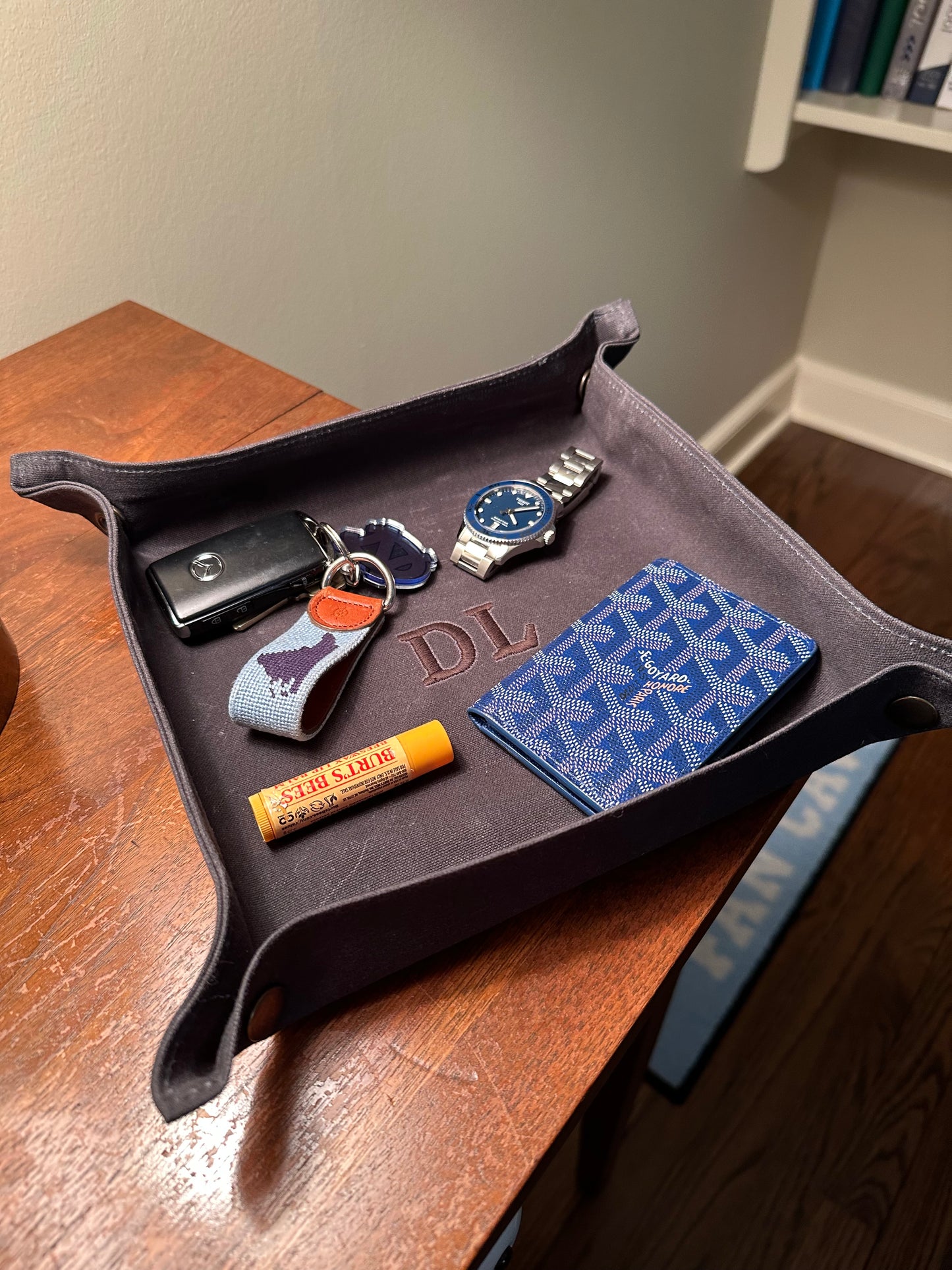 Waxed Canvas Desk Tray