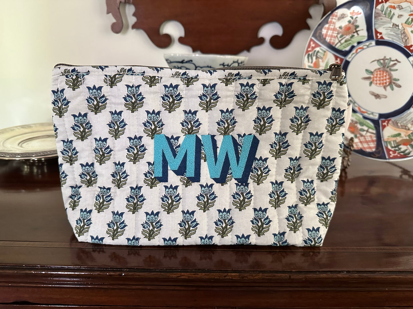 Block Print Pouch