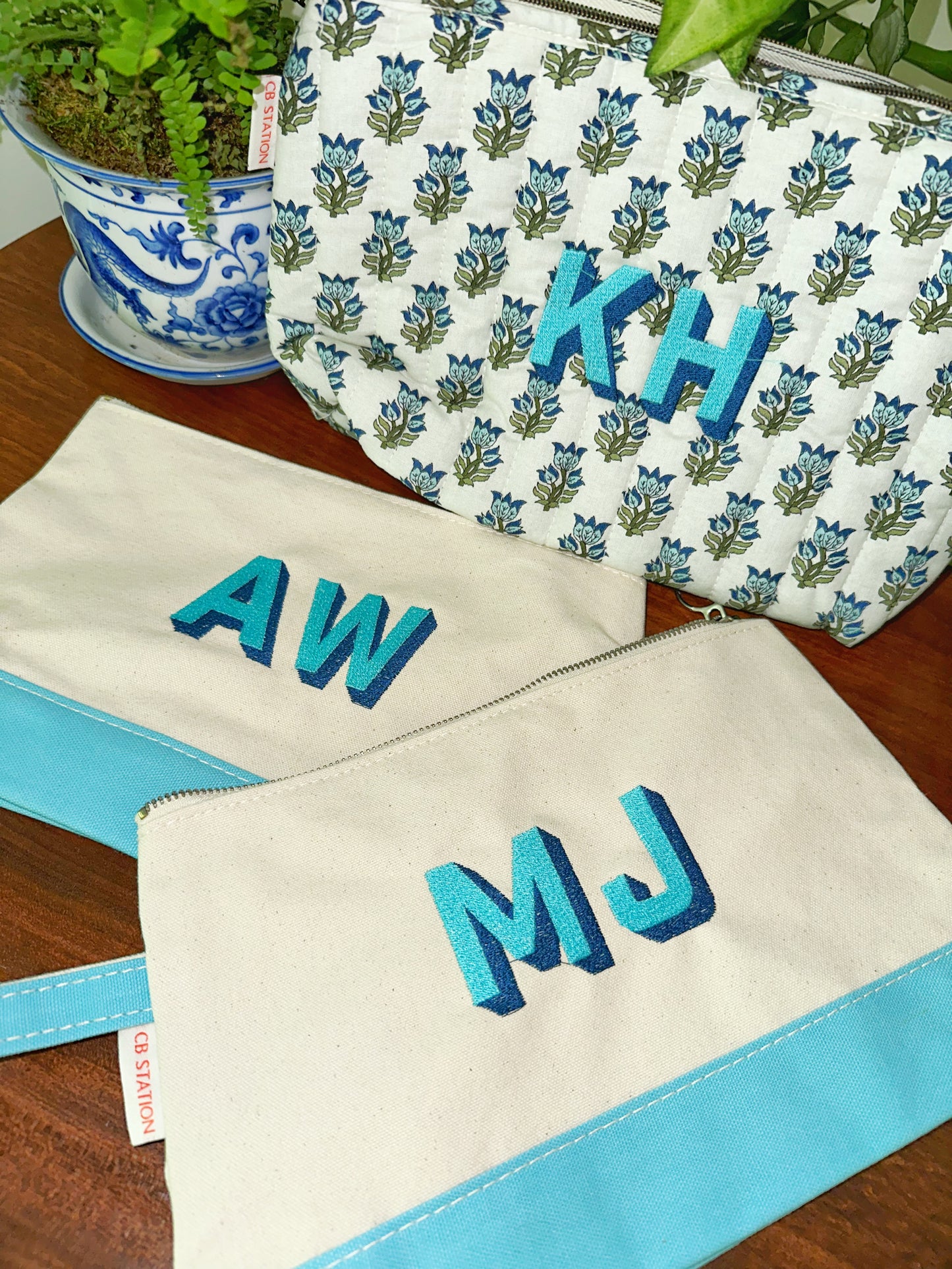 Block Print Pouch