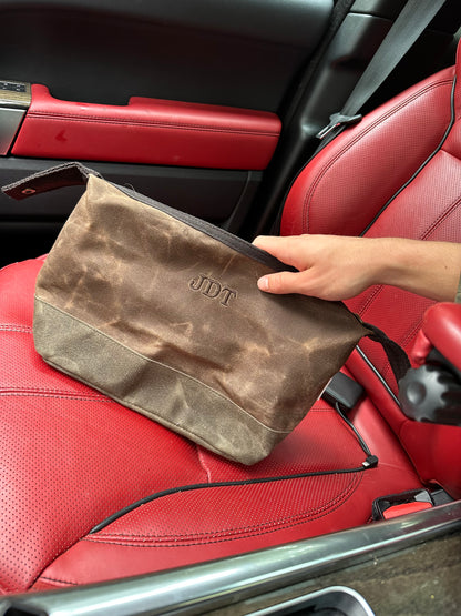 Waxed Dopp Kit